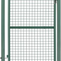 Градинска врата (единична), 105 х 195 см, зелена GN19GD02, снимка 4 - Огради и мрежи - 38932007
