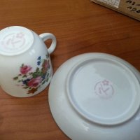 Стар български порцелан чаши  за кафе , снимка 2 - Антикварни и старинни предмети - 35100413