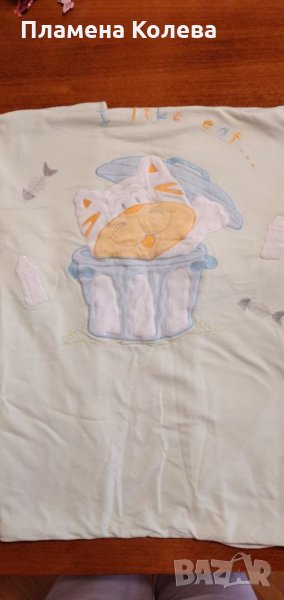 Пелена с плюшено коте Aziz bebe, снимка 1