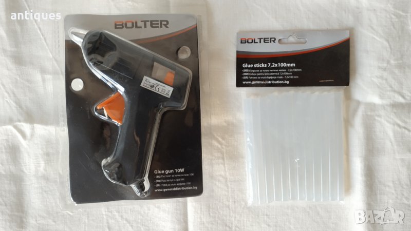 Пистолен за топло лепене 10W - BOLTER Glue Gun + пълнители, снимка 1