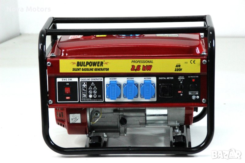 Генератор За Ток 2.6KW BULPOWER Бензин-Газ, снимка 1