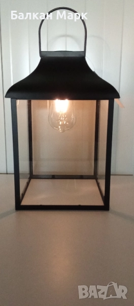 Метален соларен фенер Lawrence Grey – стил и уют за вашето пространство!, снимка 1