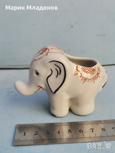 Порцеланова статуетка - слонче, снимка 1