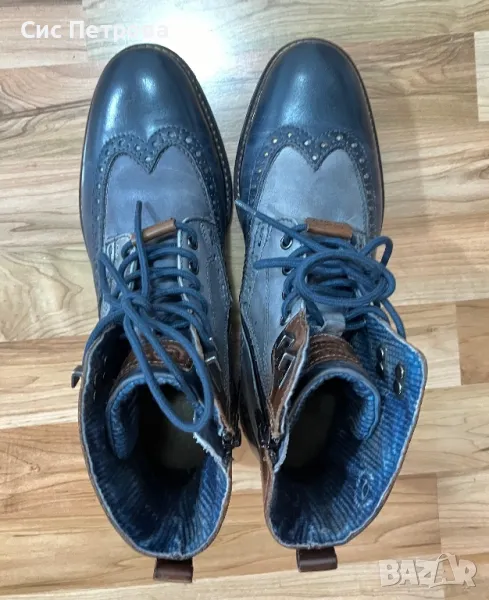 Мъжки кожени боти Bugatti/Бугати, снимка 1