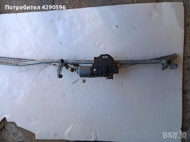 Механизъм с мотор чистачки за Peugeot 308 / Пежо 308, снимка 1