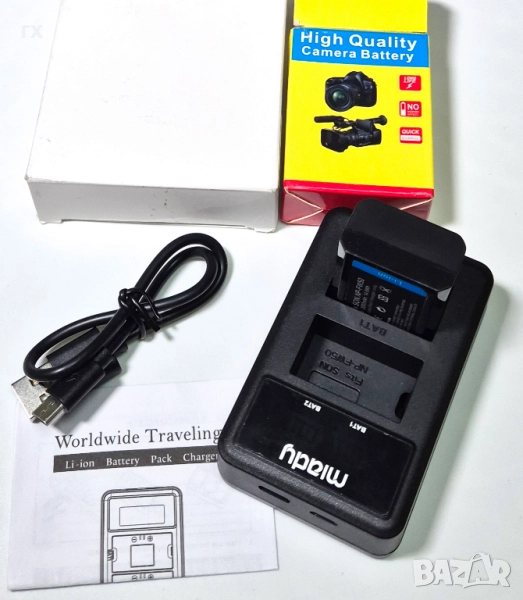 Зарядно и батерия Sony NP-FW50, снимка 1