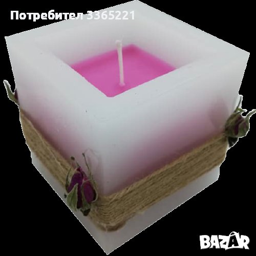 Ароматна свещ куб , снимка 1