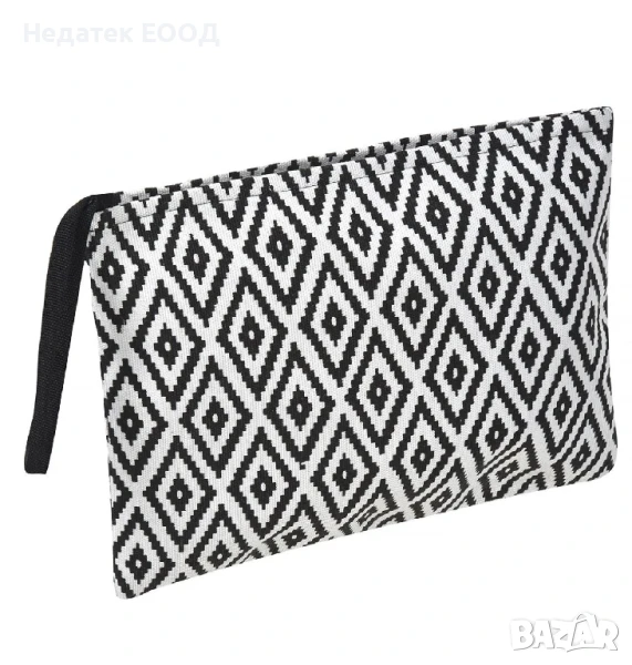 Несесер за лични принадлежности, Черно - Бял, 32x22см. , снимка 1