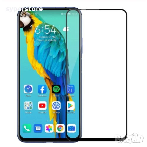 Стъклен протектор за Huawei Nova 5T 9D FullFace FullGlue Black лепило по цялата повърност, снимка 1