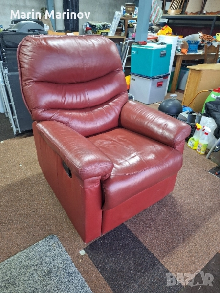 Кожено релакс кресло , снимка 1