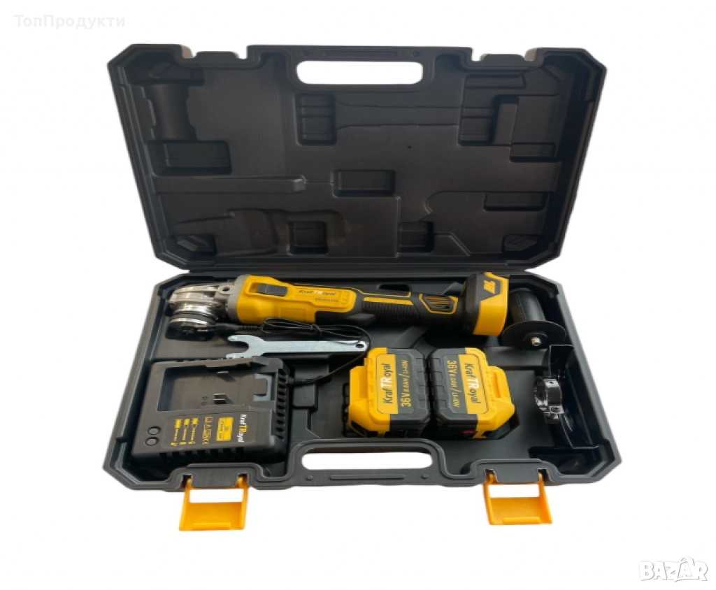 Комплект акумулаторен ъглошлайф 36V 8,0 Ah , снимка 1