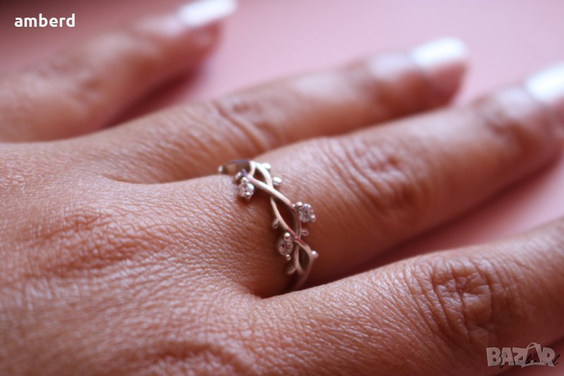 Много красив сребърен пръстен - модел R079, снимка 1