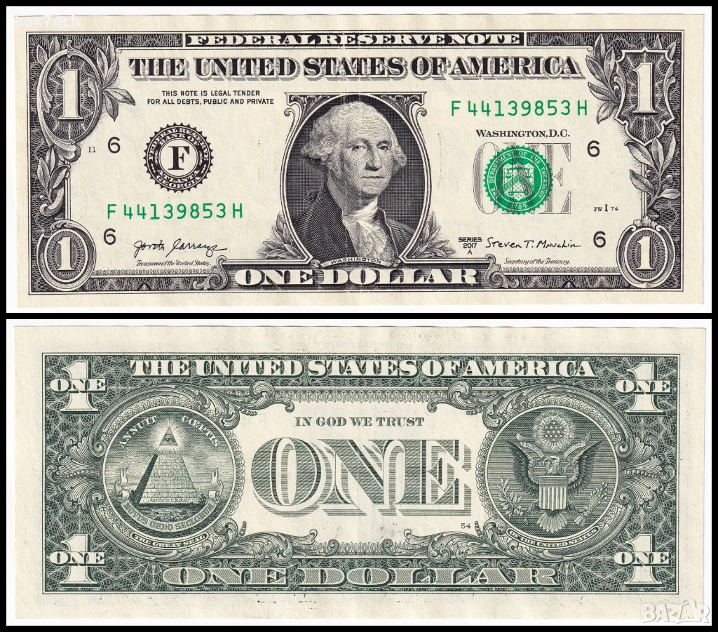 ❤️ ⭐ САЩ 2017 1 долар Атланта F ⭐ ❤️, снимка 1