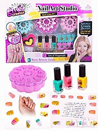 Студио за ноктопластика и маникюр / детски комплект за правене на нокти, снимка 1