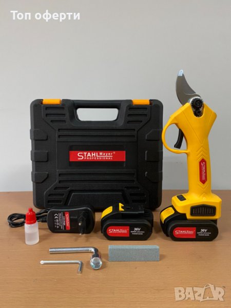 Акумулаторна лозарска ножица Stahlmayer 36V, снимка 1