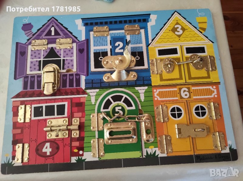 Дъска с ключалки Melissa and Doug , снимка 1