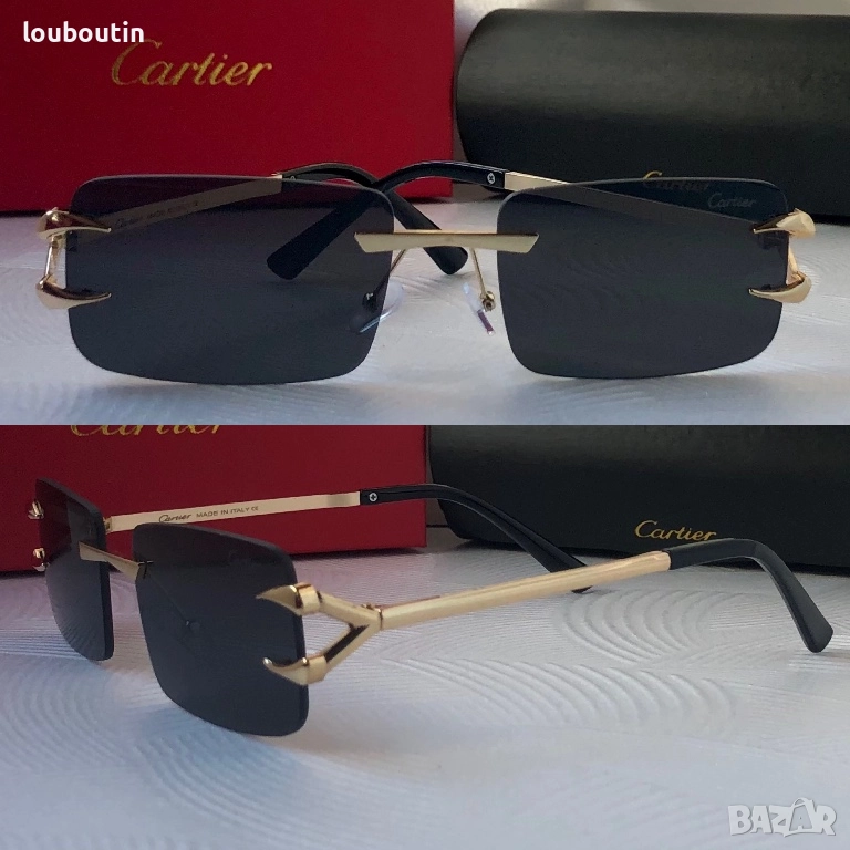 Cartier мъжки дамски слънчеви очила 2 цвята унисекс, снимка 1