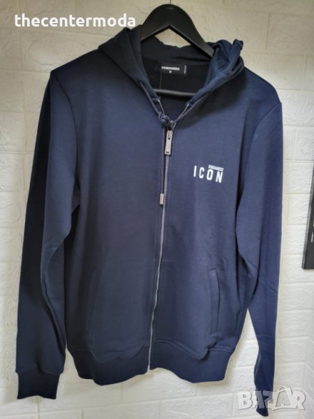 Мъжки суичър с цип и качулка, снимка 1