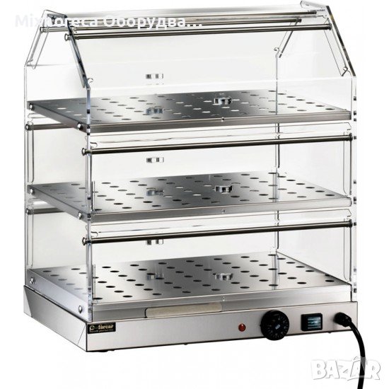 Отоплителна витрина с три рафта 50 х 35 см, снимка 1