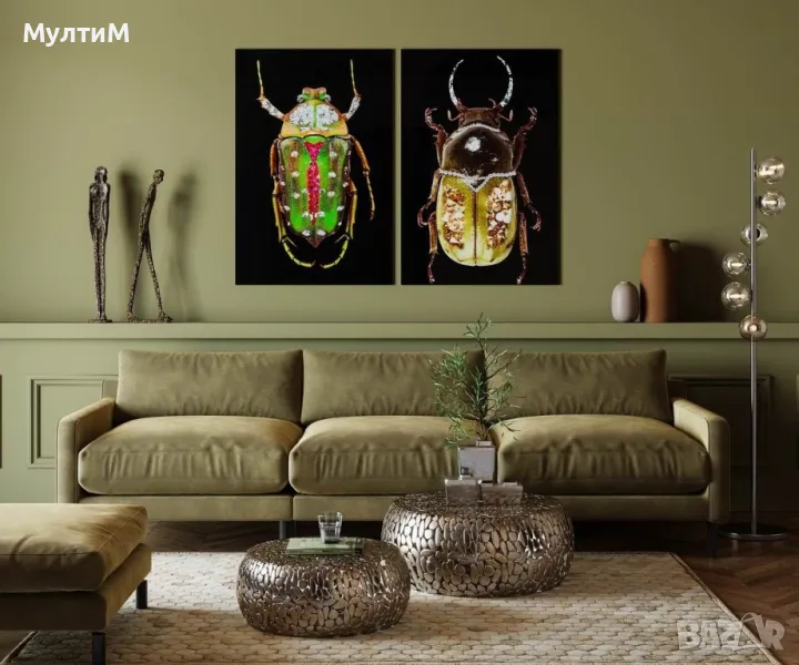 Ръчно изработена дизайнерска статуетка  Kare Design Art Man Bronze 79см., снимка 1