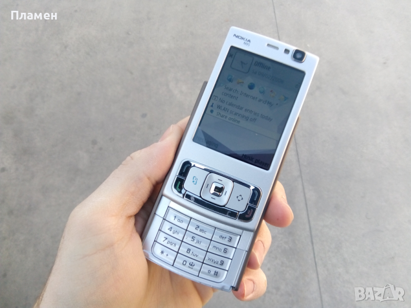 Мобилен телефон нокиа Nokia N95 3G, WIFI, GPS, Bluetooth, 5 pmx, 2.6 inch слайд, снимка 1