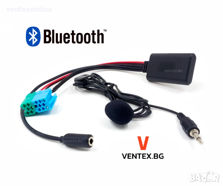 Bluetooth 5.0 модул за Renault - Clio, Megane, блутут за рено радио Update List + Микрофон, снимка 1