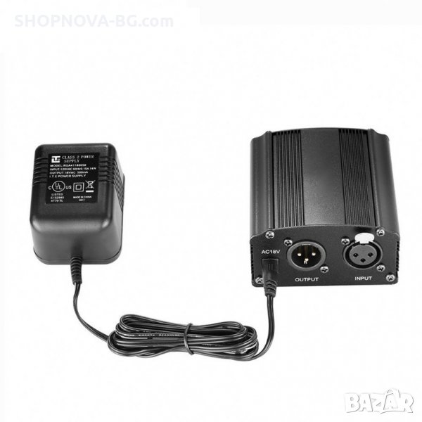  Фантомно захранване Trusiner, Модел TSE-USBFZ1, За кондензаторен микрофон, Phantom Power Supply 48V, снимка 1