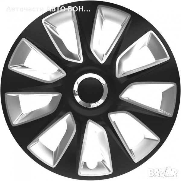 ТАСОВЕ ЗА ДЖАНТИ 15" VERSACO STRATOS RC BLACK/SILVER, снимка 1