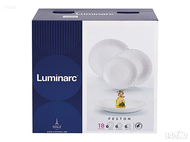 НОВИ! Сервиз за хранене Luminarc Feston 18 части, снимка 1