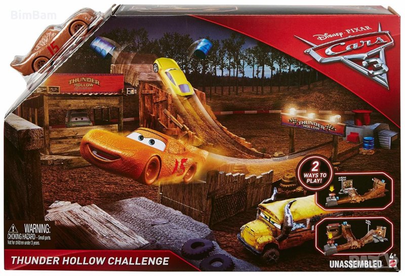 Оригинален  игрален комплект  CARS THUNDER HOLLOW CHALLENGE / Карс - Макуин, снимка 1