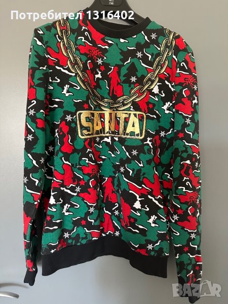 Коледна плътна блуза, размер S/M, снимка 1