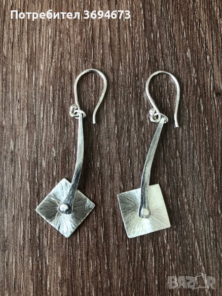 Сребърни обици, снимка 1