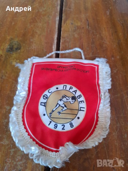 Стар флаг,флагче ДФС Правец, снимка 1