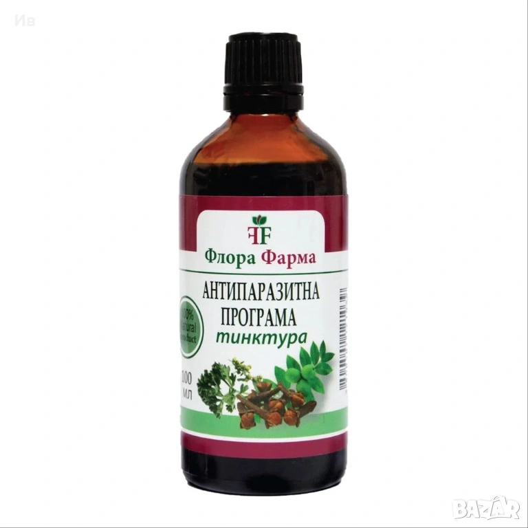 Антипаразитна програма – тинктура 100 мл - убива паразити, бактерии и гъбички, снимка 1