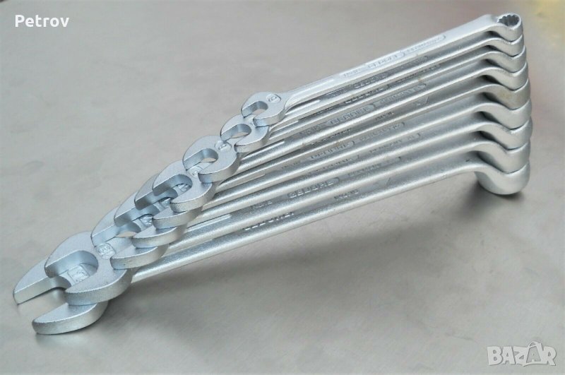 GEDORE No.1B GERMANY - 9 броя PROFI ORIGINAL GEDORE Гаечни / Звездогаечни ключове !! ЧИСТО НОВИ !! , снимка 1