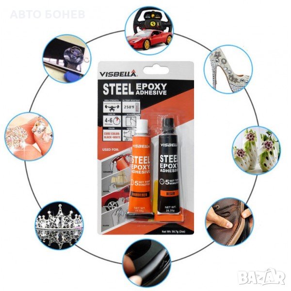 ДВУКОМПОНЕНТНО ЕПОКСИДНО ЛЕПИЛО VISBELLA , снимка 1