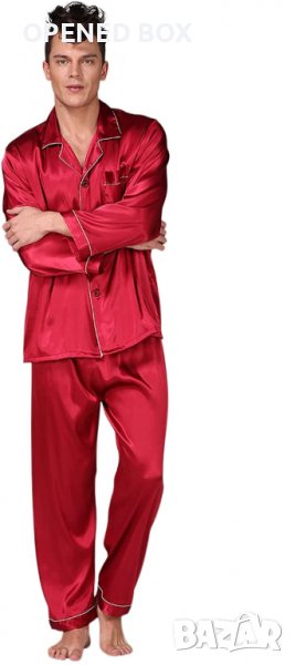 DEBAIJIA Мъжка пижама - коприна, XXL, снимка 1