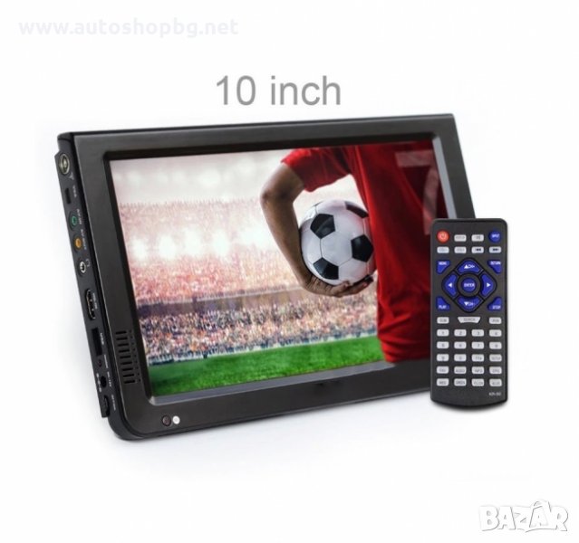 Портативен телевизор с цифров тунер DVB-T2 D10 10.1 инча HDMI, снимка 1