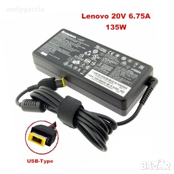 90/65W Lenovo/IBM ThinkPad и 90/130W Dell оригинално зарядно за лаптоп 20V 4.5A , снимка 1