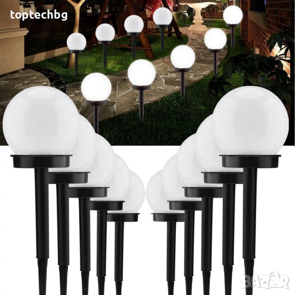 10 БРОЯ СОЛАРЕН ОСВЕТИТЕЛ 8120 ЗА ЗЕМЯ 0.06W IP44, снимка 1