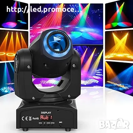 Moving Head Stage Light LED RGB Disco Light dmx512 Moving Heads Wash Spot Beam Lights Lamp for Party, снимка 1