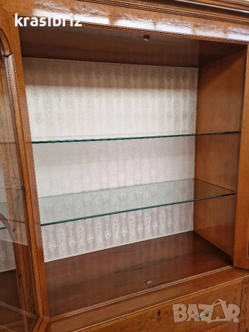 Античен Сет- Масивна Витрина с Писалище,Скрин и Маса+6 бр.Стола-внос от Германия!, снимка 9 - Витрини - 52882467