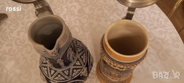 Vintage. Нови! Великолепна кана 1,5 л. със знаменити личности и Рисувана халба 1 л., снимка 10 - Колекции - 27627296