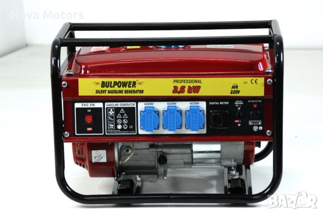 Генератор За Ток 2.6KW BULPOWER Бензин-Газ