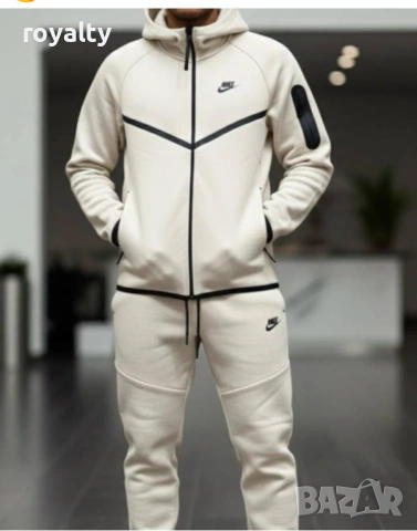 Nike Tech Бежов Мъжки Екип Найк Тек 