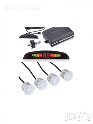 Парктроник бял, син, червен и тъмно сив с 4 датчик , снимка 3 - Аксесоари и консумативи - 29827970