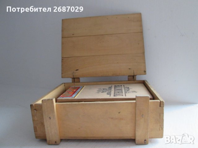 стара дървена кутия, хумидор, снимка 2 - Антикварни и старинни предмети - 31812766