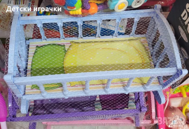 Легло с люлка за кукли 40 см, 3 цвята, снимка 3 - Кукли - 48484517