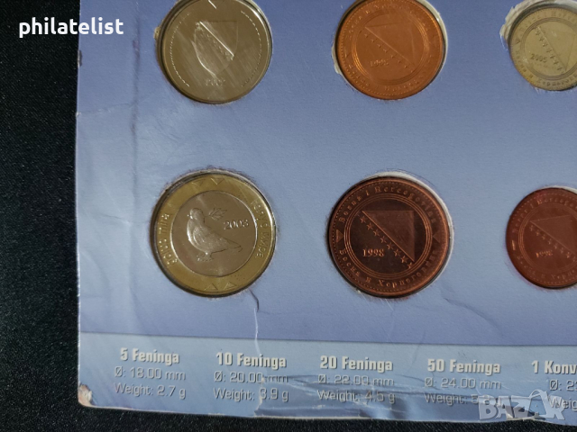 Комплектен сет - Босна и Херцеговина 1998 - 2005 , 6 монети , снимка 3 - Нумизматика и бонистика - 44536140