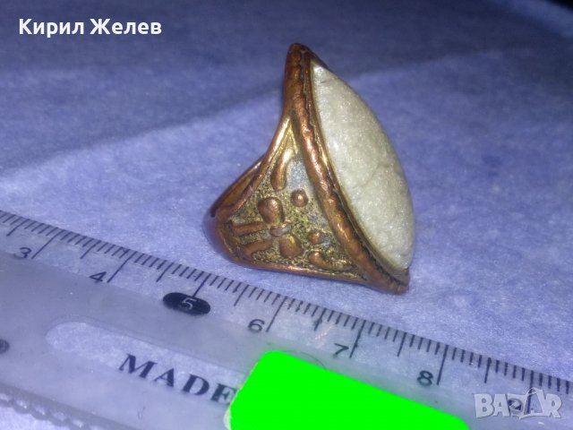 СТИЛНО ОРНАМЕНТИРАН МЕДЕН РЕТРО - АРТ СКЪПОЦЕНЕН ПРЪСТЕН 36965, снимка 6 - Пръстени - 39715080